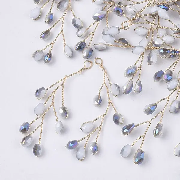 Glass Seed Beads Wire Wrapped Big Pendants