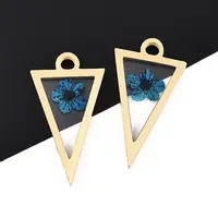 304 Stainless Steel Epoxy Resin Pendants