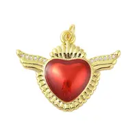 Rack Plating Brass Enamel Pendants