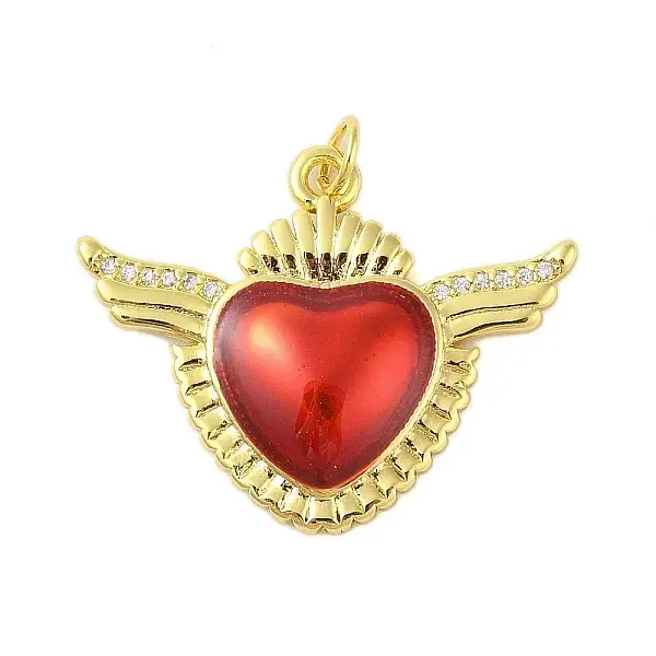 Rack Plating Brass Enamel Pendants