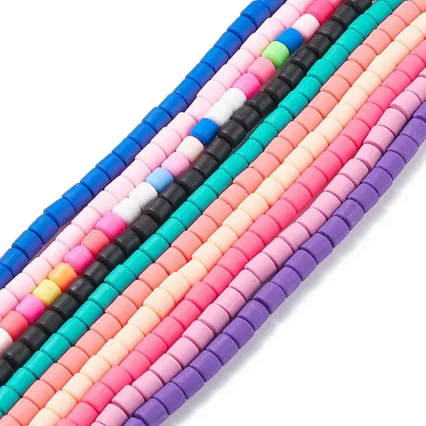 Handmade Polymer Clay Bead Strands