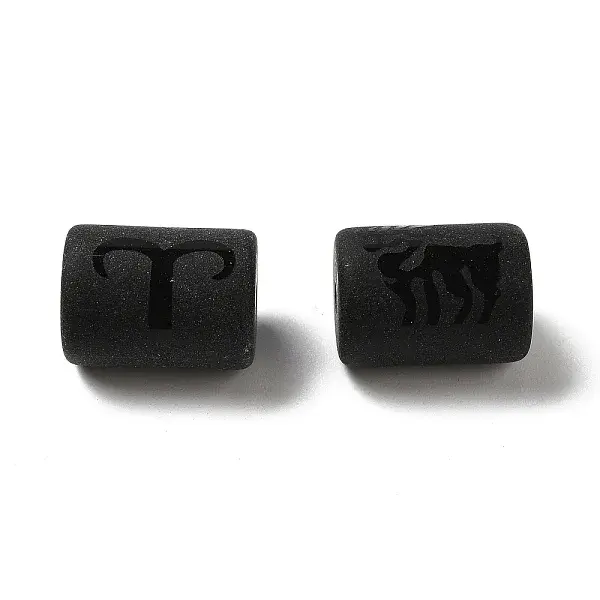 20Pcs Frosted Glass Beads