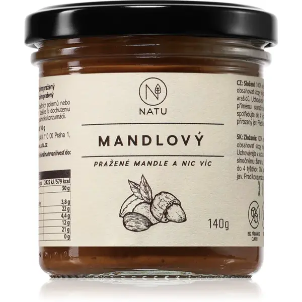 NATU Mandľový krém pražený orechová nátierka 140 g