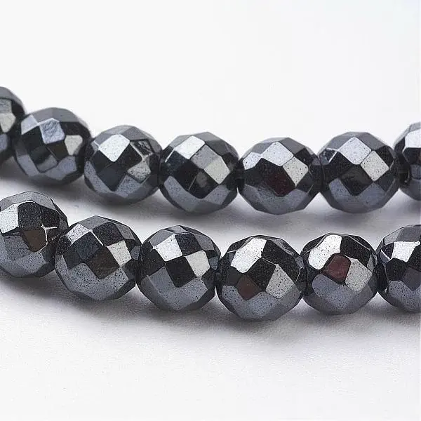 Magnetic Synthetic Hematite Beads Strands