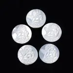 Natural White Shell Cabochons