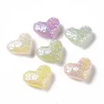 UV Plating Rainbow Iridescent Luminous Acrylic Beads
