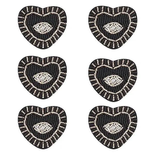 Heart with Evil Eye Appliques