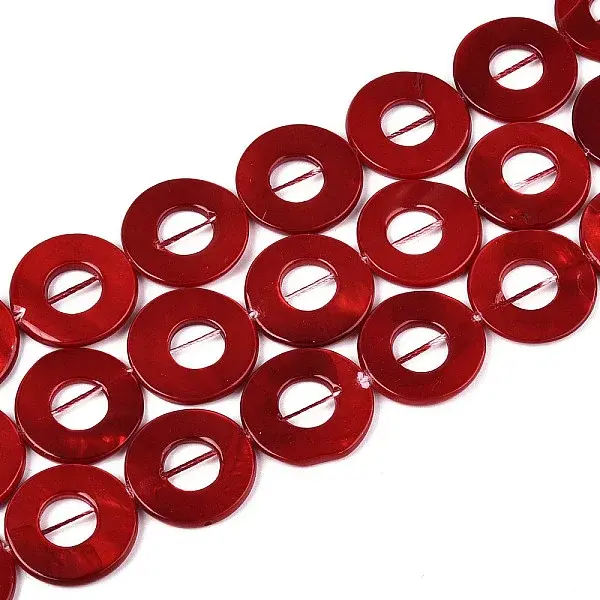 Spray Painted Natural Freshwater Shell Beads Strands