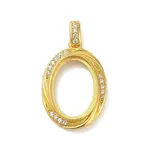 925 Sterling Silver Micro Pave Cubic Zirconia Pendant Setting