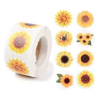 Sunflower Theme Paper Stickers