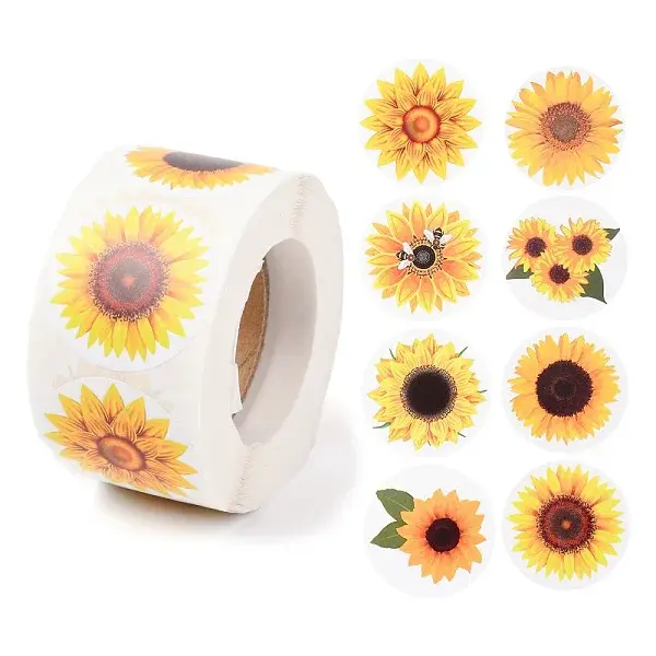 Sunflower Theme Paper Stickers
