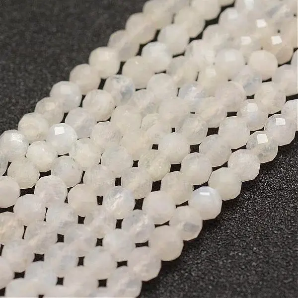 Natural Rainbow Moonstone Beads  Strands