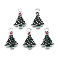 Christmas Alloy Enamel Pendants