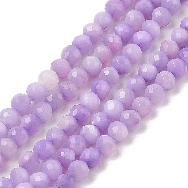 Natural Freshwater Shell Dyed Beads Strands