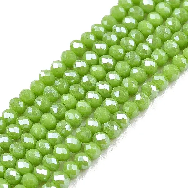 Electroplate Glass Beads Strands