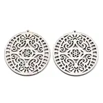 Undyed Natural Wooden Big Pendants