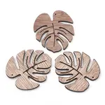 Undyed Wooden Pendants