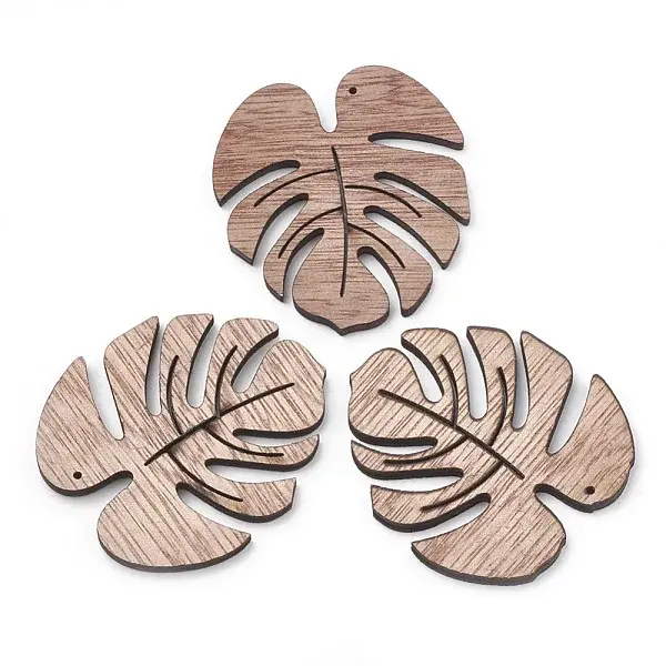 Undyed Wooden Pendants