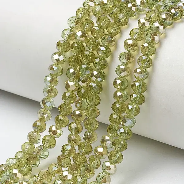 Electroplate Glass Beads Strands