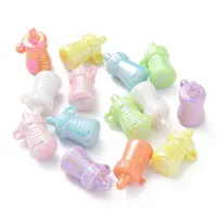 UV Plating Rainbow Iridescent Acrylic Pendants