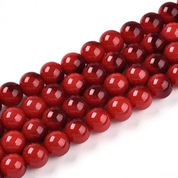 Baking Painted Glass Beads Strands