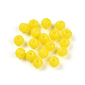 Opaque Solid Color Glass Beads
