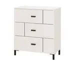 Zásuvková komoda antonia - bílá