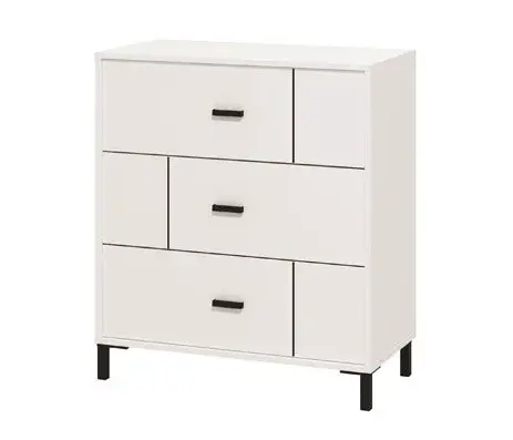 Zásuvková komoda antonia - bílá