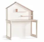 Psací stůl s nástavcem boom - bříza/růžová