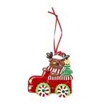 Christmas Car Handmade Polymer Clay Pendant Decorations