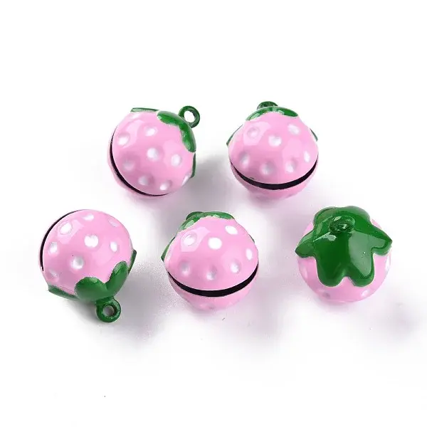 Baking Paint Brass Bell Pendants