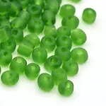 8/0 Frosted Round Glass Seed Beads