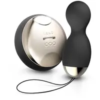 Lelo Hula Beads venušiny kuličky vibrační Obsidian Black 10 cm