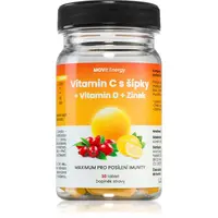 Movit Energy Vitamín C 1200 mg so šípkami + Vitamín D + Zinok PREMIUM tablety na podporu imunitného systému, pre krásnu pleť a nechty 30 tbl
