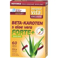 Maxi Vita Exclusive Beta-karoten s aloe vera tablety pre podporu opálenia 60 tbl