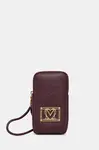 Obal na telefon Love Moschino vínová barva, JC5607PP1NLI0552