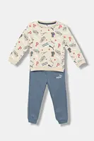 Dětská tepláková souprava Puma MINICATS AOP Crew Set FL INF