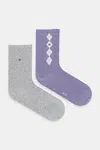 Ponožky Tommy Hilfiger 2-pack fialová barva, 701236734