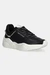 Kožené tenisky Armani Exchange dámské, černá barva, XW001617 AF17443 MC005