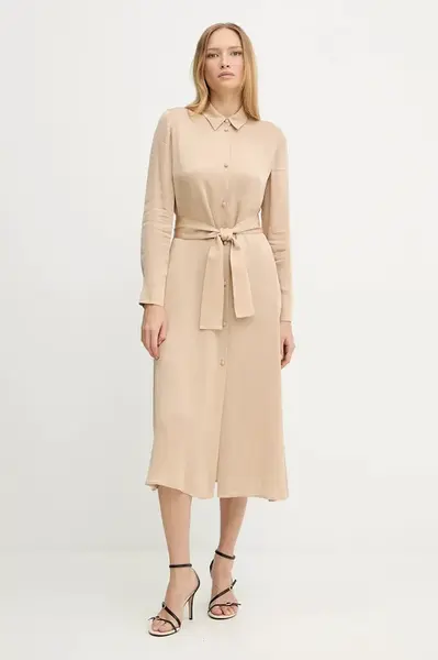 Šaty Armani Exchange zelená barva, midi, XW001245 AF16121