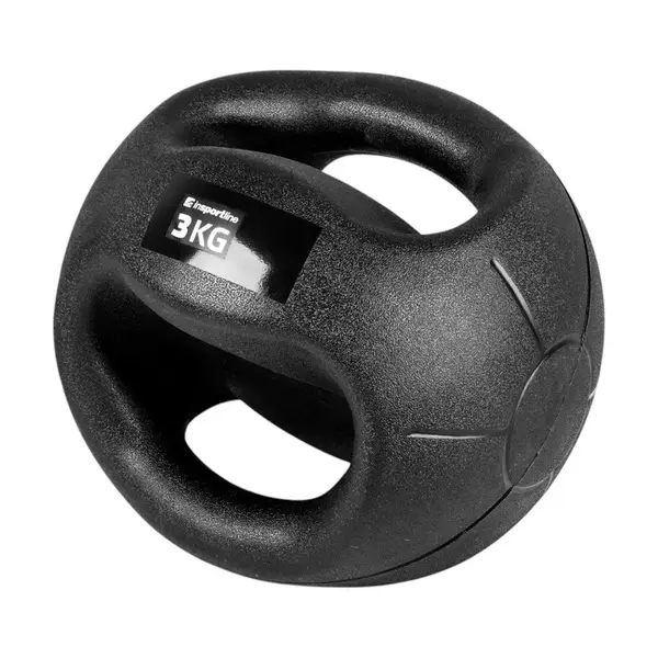 inSPORTline Medicineball s úchopy Grab Me 3 kg
