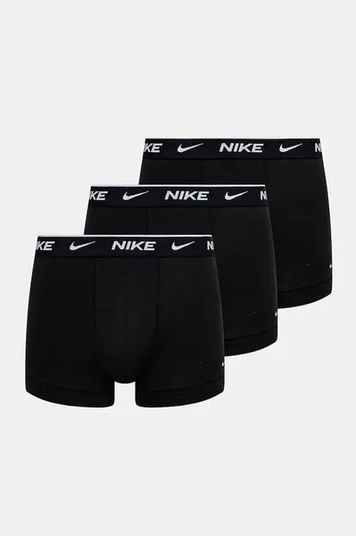 Boxerky Nike (3-pak) pánské, černá barva