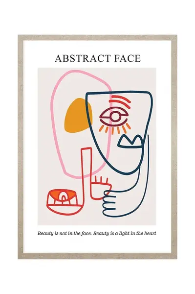 Nástěnná dekorace v rámu 50 x 70 cm více barev