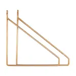 Podpěry polic House Doctor HDApar 25,5 x 25 cm 2-pack žlutá barva