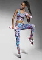 Dámské legíny Bas Bleu 194-CATY 90 MULTICOLOR