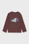 Dětské bavlněné tričko s dlouhým rukávem Mayoral