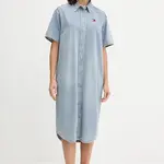 Džínové šaty Tommy Jeans modrá barva, mini, DW0DW21205