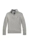 Bavlněný svetr Polo Ralph Lauren šedá barva, 323868894010