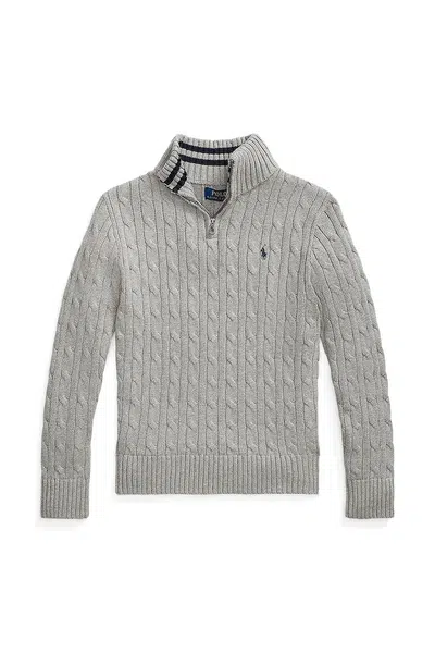 Bavlněný svetr Polo Ralph Lauren šedá barva, 323868894010