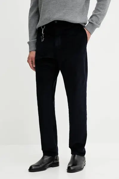 Manšestrové kalhoty Paul&Shark béžová barva, 14314020